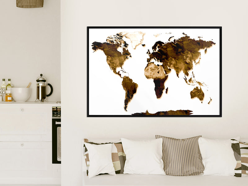 Poster - Our World  - zwart