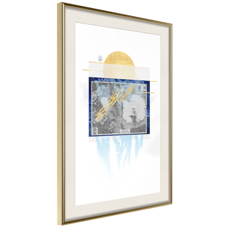 Poster - The Coldest Continent  - goud passepartout