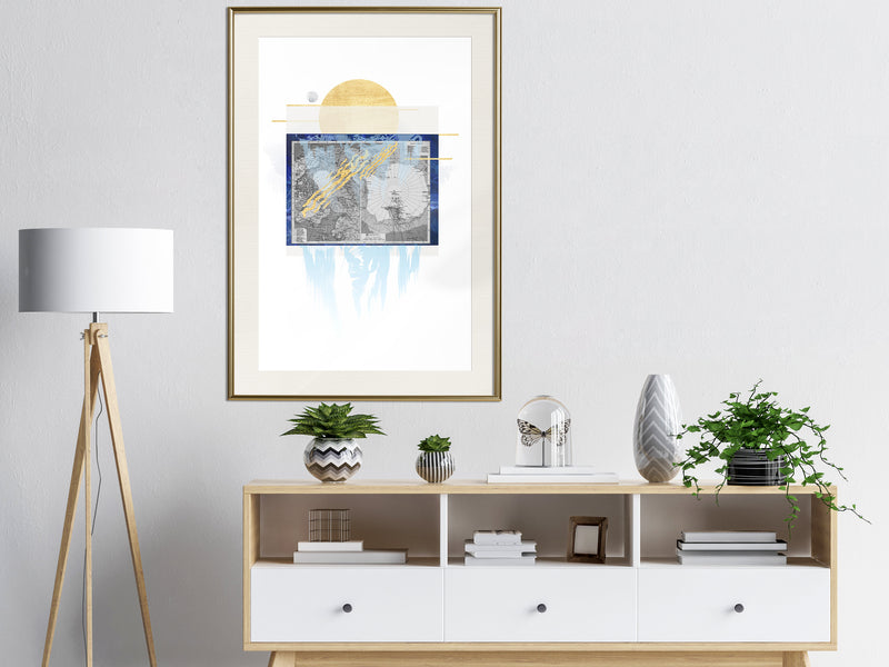 Poster - The Coldest Continent  - goud passepartout