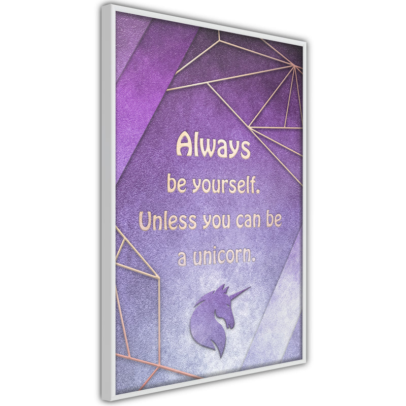 Poster - Always Be Yourself  - wit