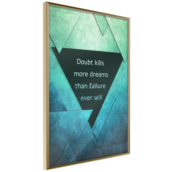 Poster - Doubts II  - goud