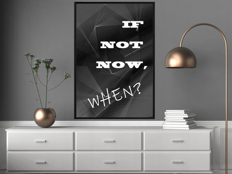 Poster - When?  - zwart