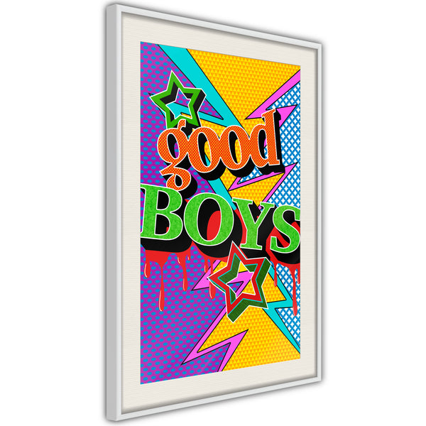 Poster - Good Boys  - wit passepartout