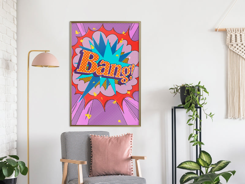 Poster - Bang!  - goud