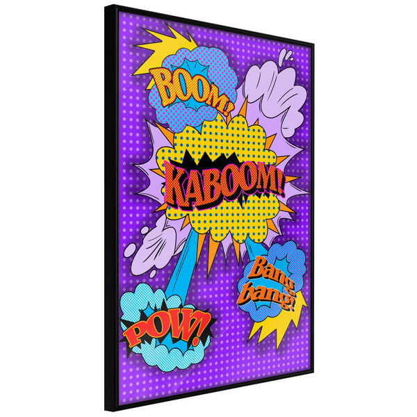 Poster - Kaboom! Boom! Pow!  - zwart