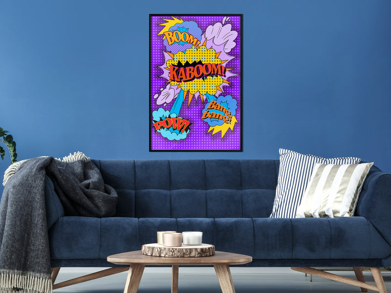 Poster - Kaboom! Boom! Pow!  - zwart