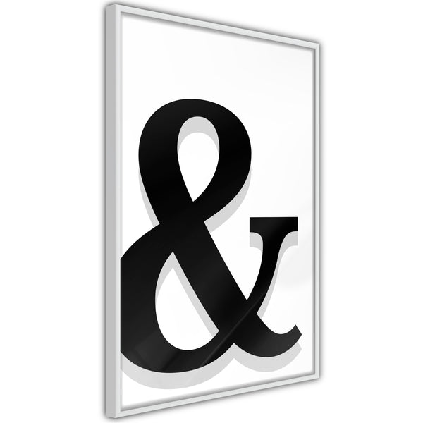 Poster - Ampersand's Shadow  - wit