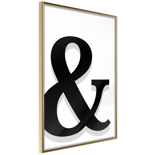 Poster - Ampersand's Shadow  - goud