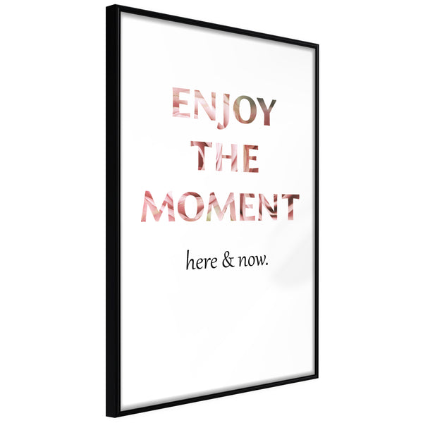 Poster - Here and Now  - zwart