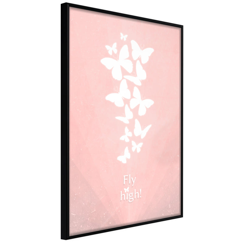 Poster - Butterfly Dream  - zwart