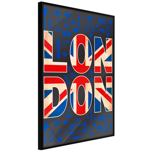 Poster - London  - zwart