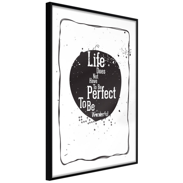 Poster - Life  - zwart