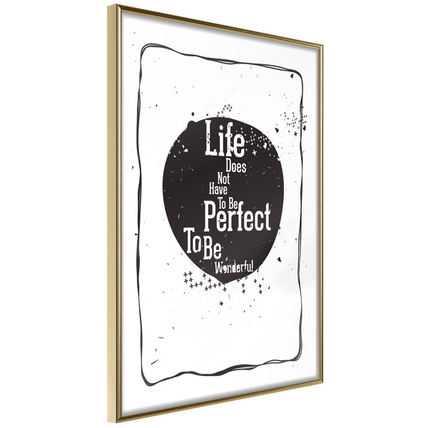 Poster - Life  - goud