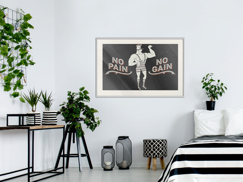 Poster - Athlete  - wit passepartout