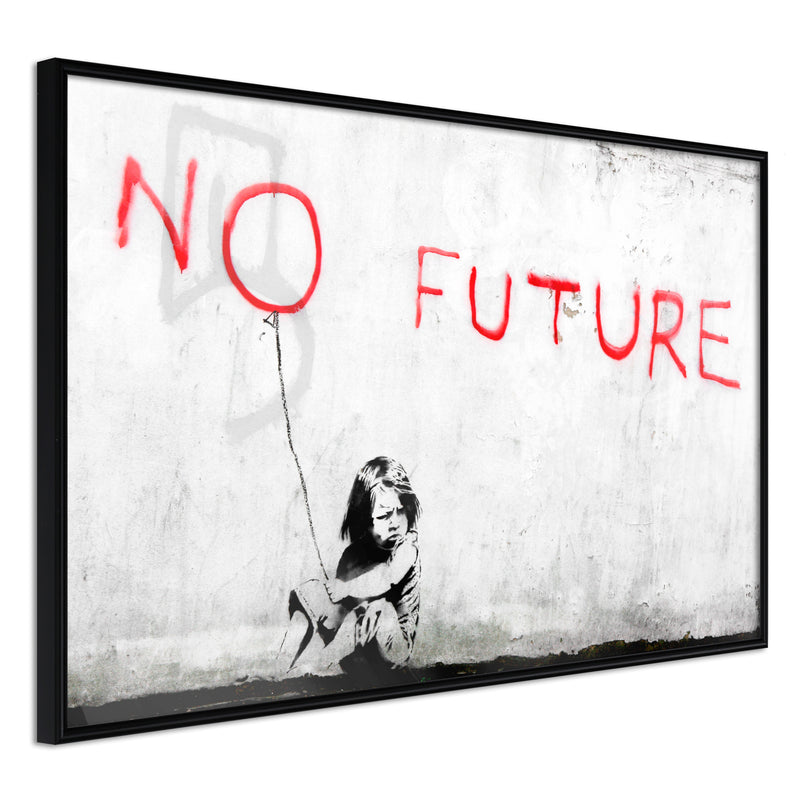 Poster - Banksy: No Future  - zwart