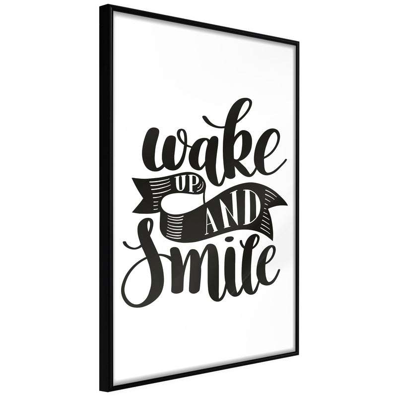 Poster - Wake Up  - zwart