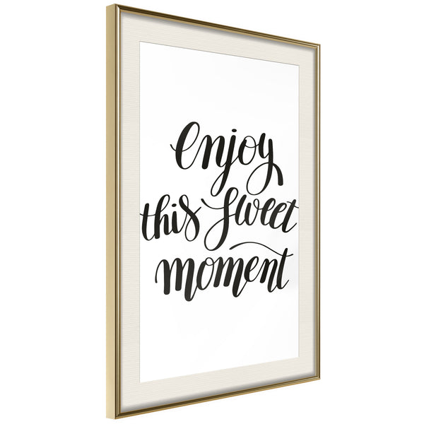 Poster - Moment  - goud passepartout