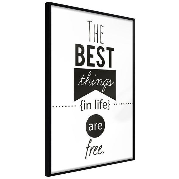 Poster - The Best Things   - zwart