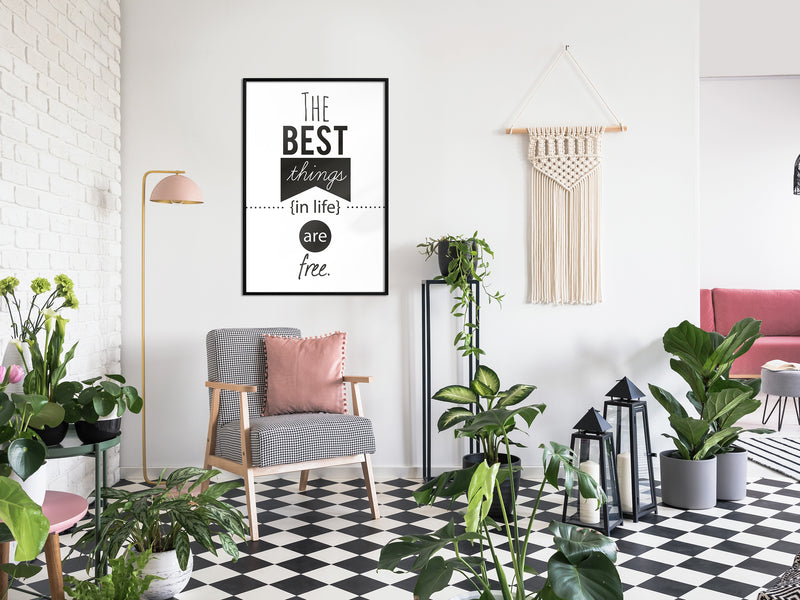 Poster - The Best Things   - zwart