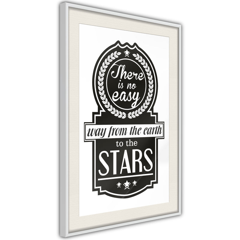 Poster - Way to the Stars   - wit passepartout