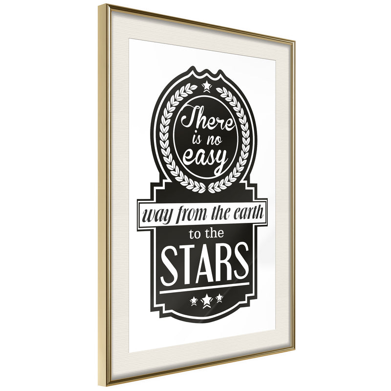 Poster - Way to the Stars   - goud passepartout