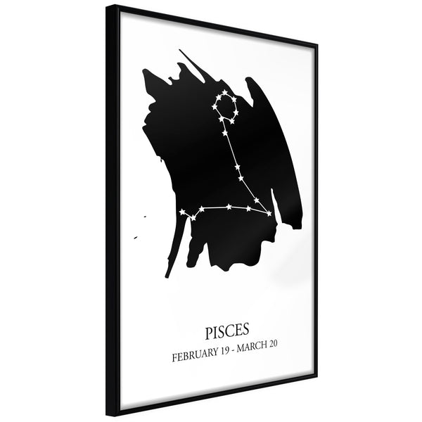 Poster - Zodiac: Pisces I  - zwart