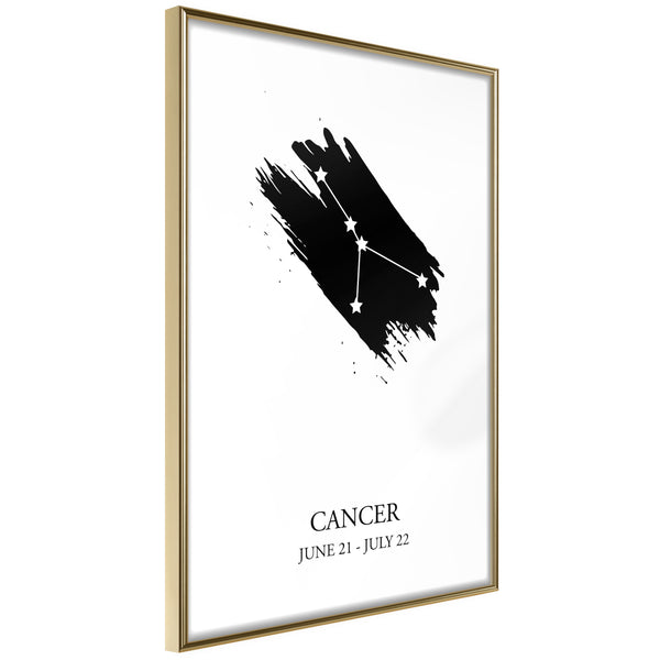 Poster - Zodiac: Cancer I  - goud