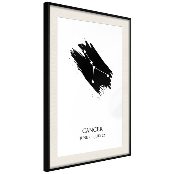 Poster - Zodiac: Cancer I  - zwart passepartout