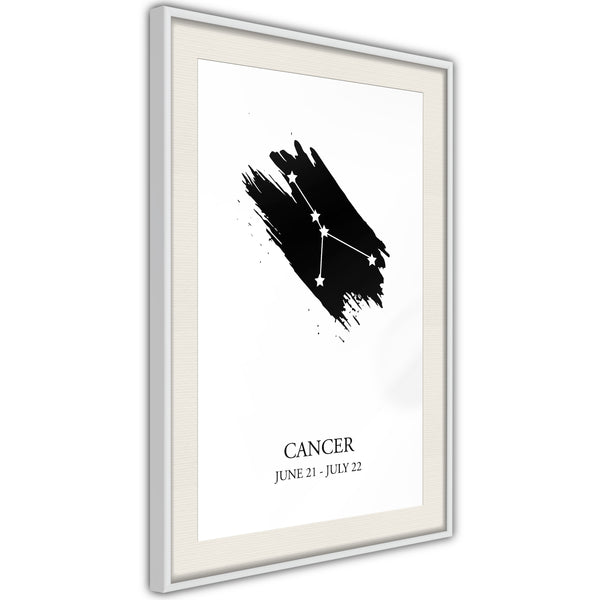 Poster - Zodiac: Cancer I  - wit passepartout