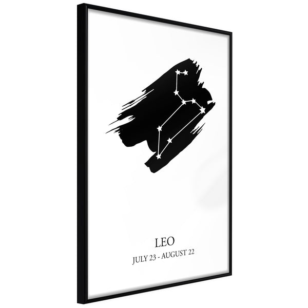 Poster - Zodiac: Leo I  - zwart