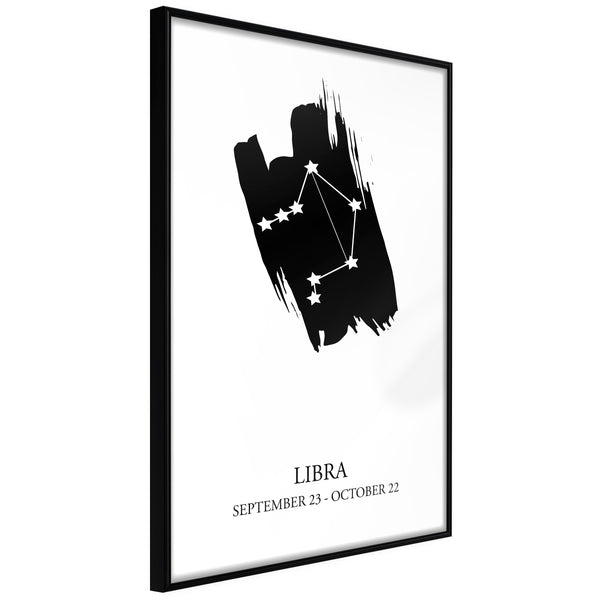 Poster - Zodiac: Libra I  - zwart