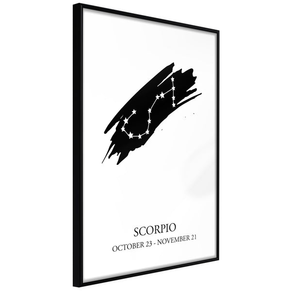 Poster - Zodiac: Scorpio I  - zwart