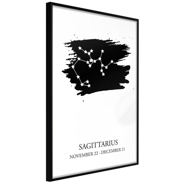 Poster - Zodiac: Sagittarius I  - zwart