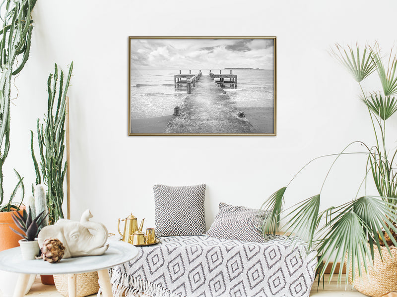 Poster - Old Pier  - goud