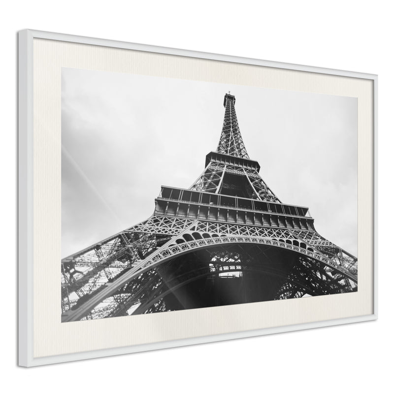 Poster - Symbol of Paris  - wit passepartout