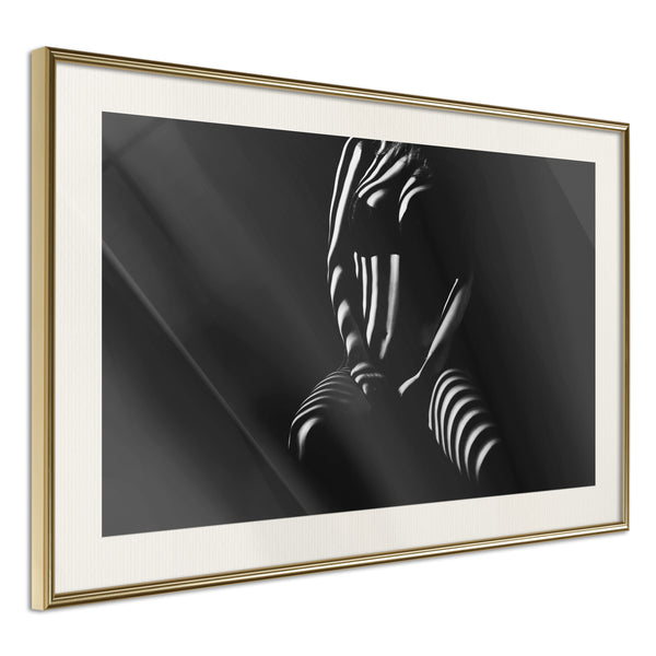 Poster - Blinds Shadow  - goud passepartout