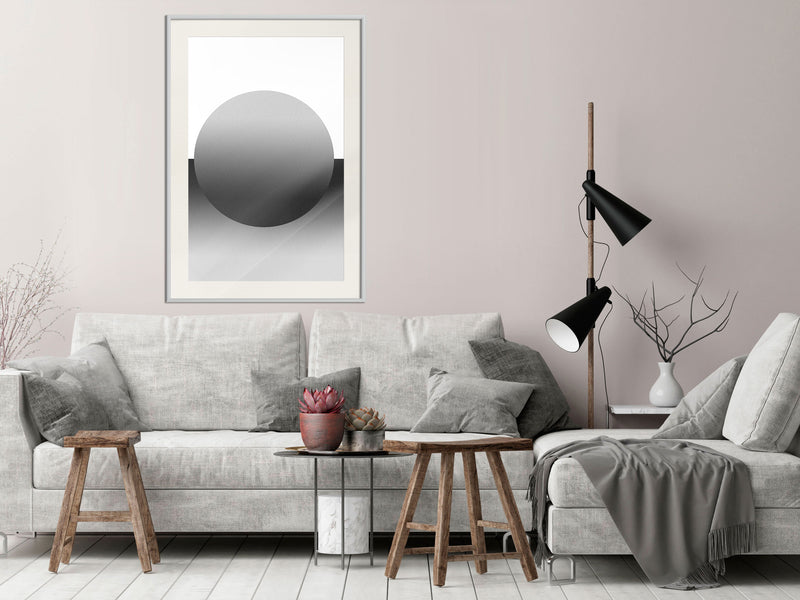 Poster - Levitating Sphere  - wit passepartout