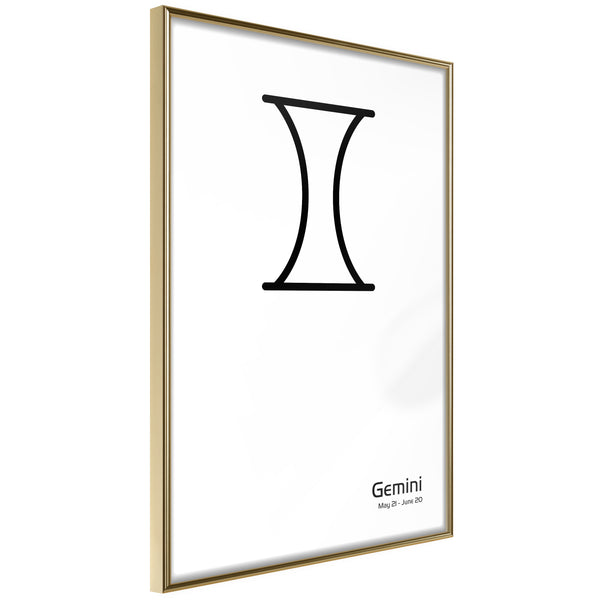 Poster - Zodiac: Gemini II  - goud