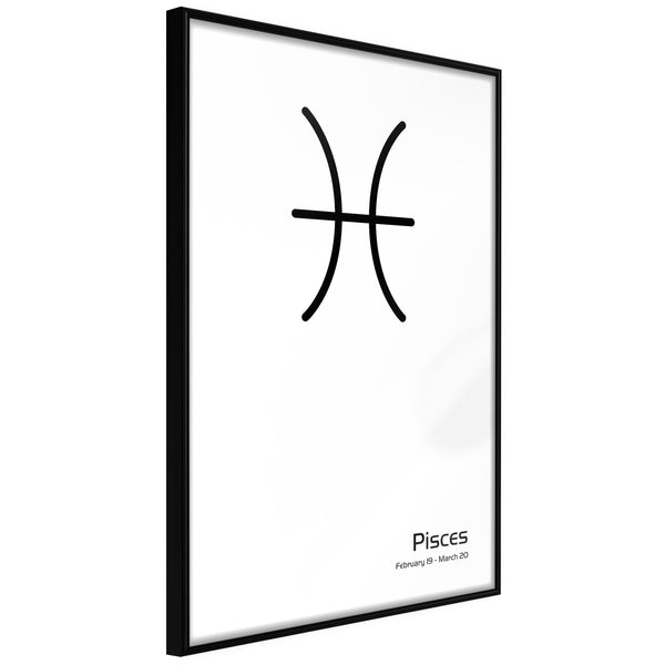 Poster - Zodiac: Pisces II  - zwart
