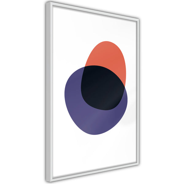 Poster - White, Orange, Violet and Black  - wit