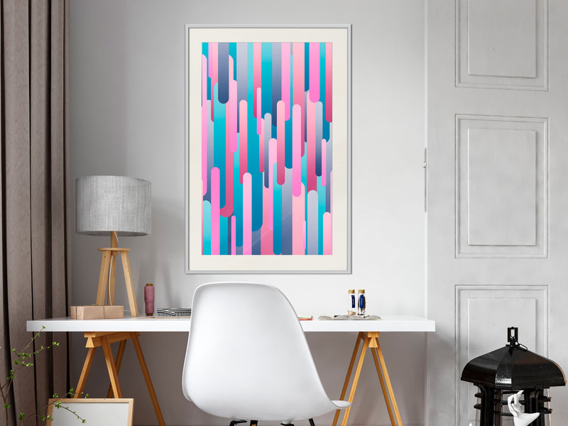 Poster - Abstract Skyscrapers  - wit passepartout