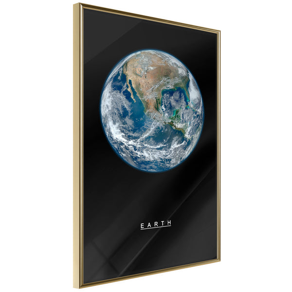 Poster - The Solar System: Earth  - goud