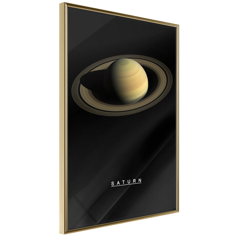 Poster - The Solar System: Saturn  - goud