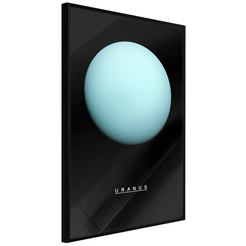 Poster - The Solar System: Uranus  - zwart