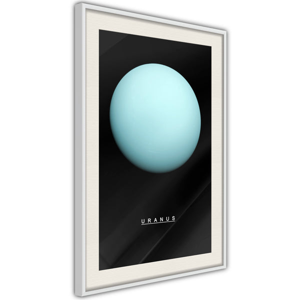 Poster - The Solar System: Uranus  - wit passepartout