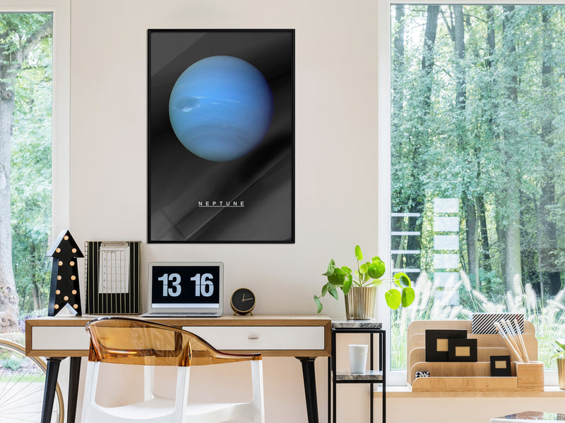 Poster - The Solar System: Neptun  - zwart