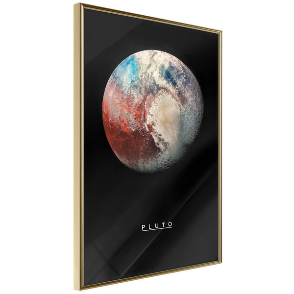 Poster - The Solar System: Pluto  - goud