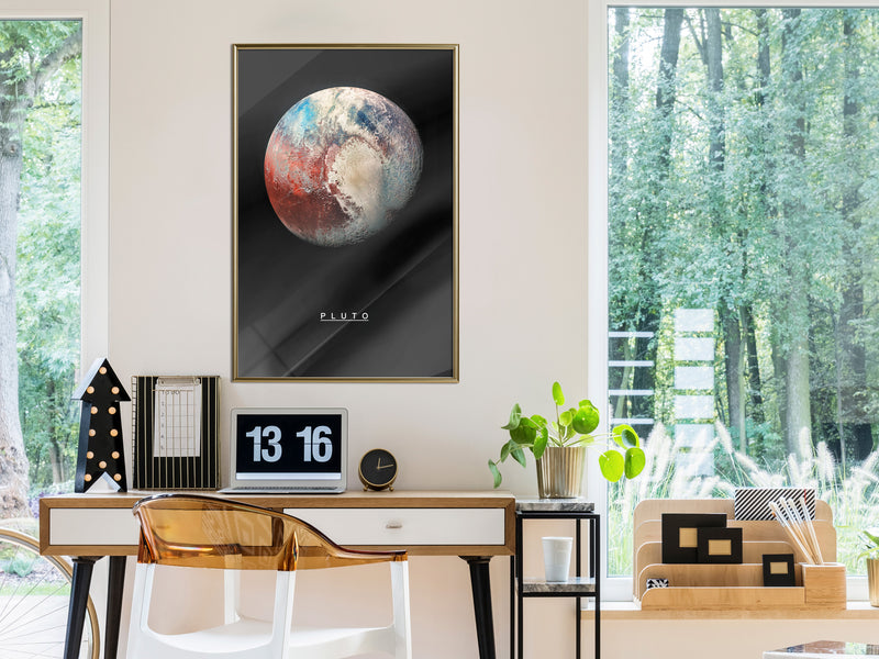 Poster - The Solar System: Pluto  - goud