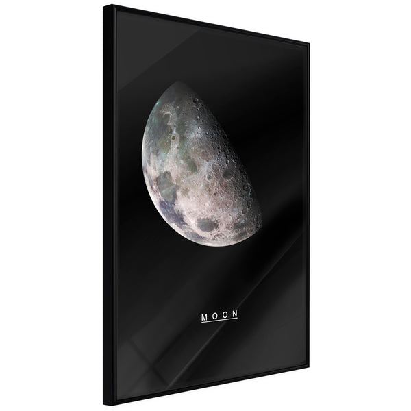 Poster - The Solar System: Moon  - zwart