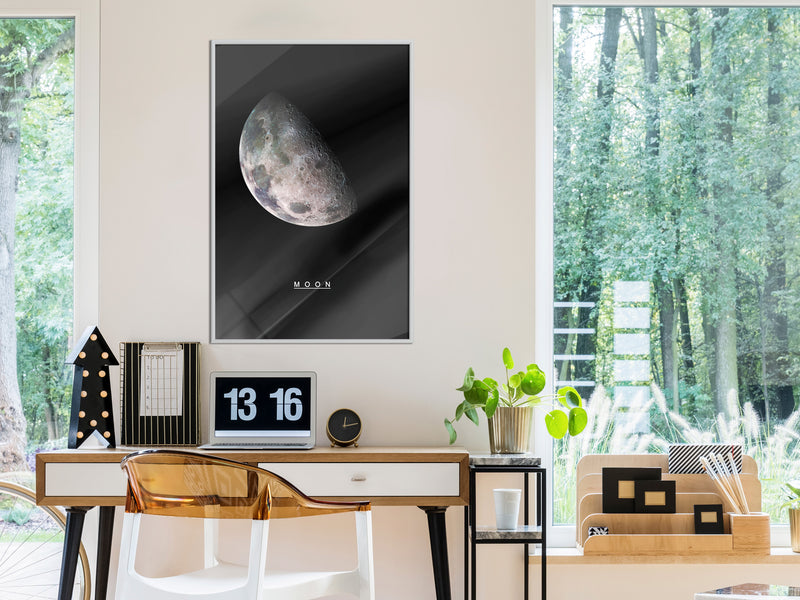 Poster - The Solar System: Moon  - wit